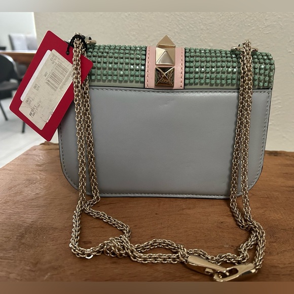 Valentino Crystal Glan Lock Flap crossbody bag - Picture 16 of 16